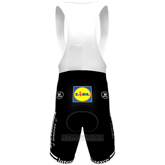 2021 Fahrradbekleidung Deceuninck Quick Step Champion Danemark Trikot Kurzarm und Tragerhose - zum Schließen ins Bild klicken